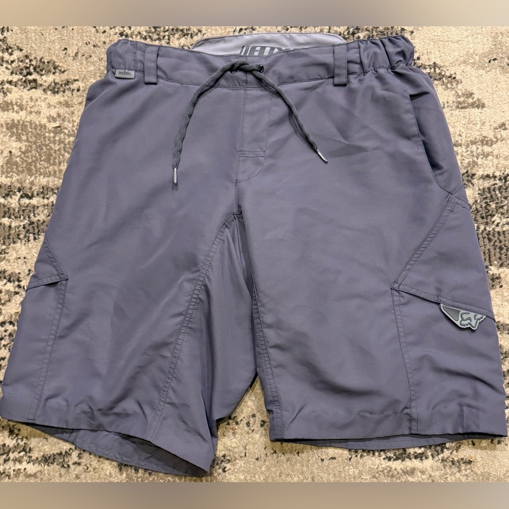 Fox Racing Ranger Defend MTB Bike Shorts- Sz 32 Gray